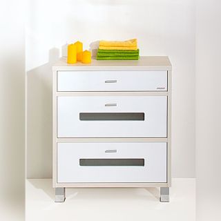 Комод для ванной Бриклаер Бали 4627125412059 70 см светлая лиственница/белый